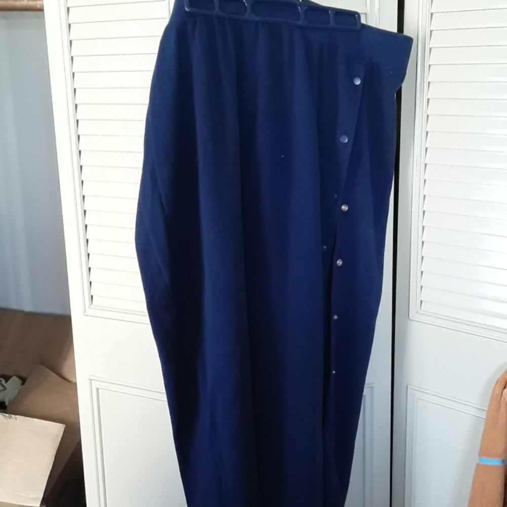 Navy blue long skirt